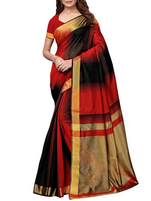 color block zari border woven saree - 15856752 - Very Small Image - 1
