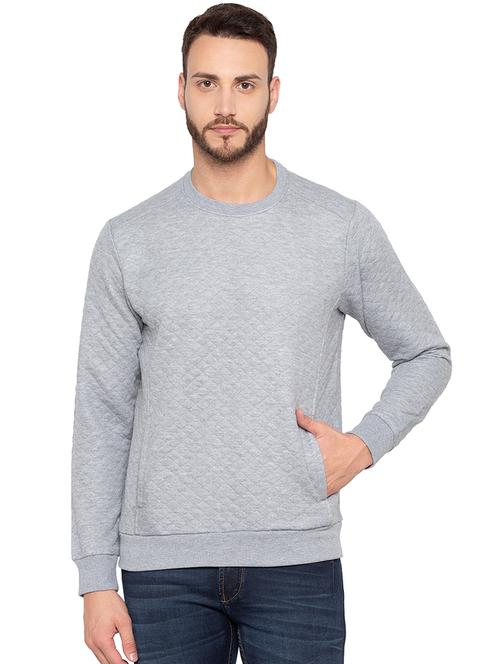 grey cotton sweatshirt - 15856905 - Very Small Image - 1