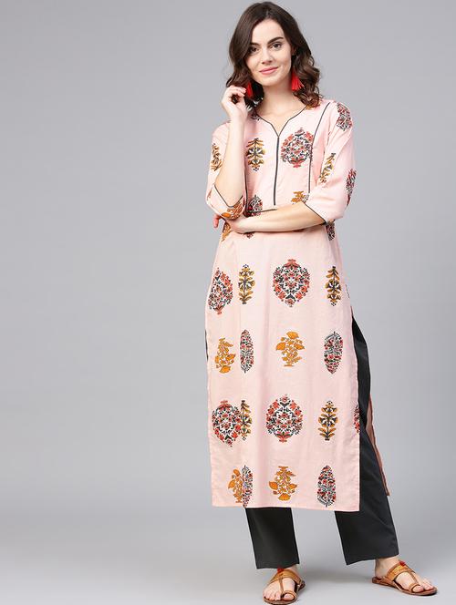 women's straight kurta - 15857148 - Very Small Image - 1