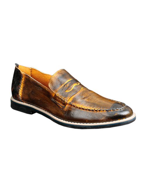 tan slip on casual shoes - 15857299 - Very Small Image - 1