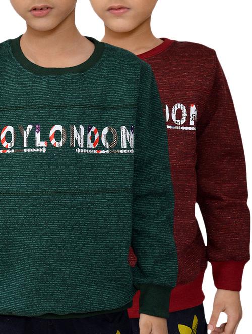set of 2 multi colored fleece sweatshirts - 15858252 - Very Small Image - 1