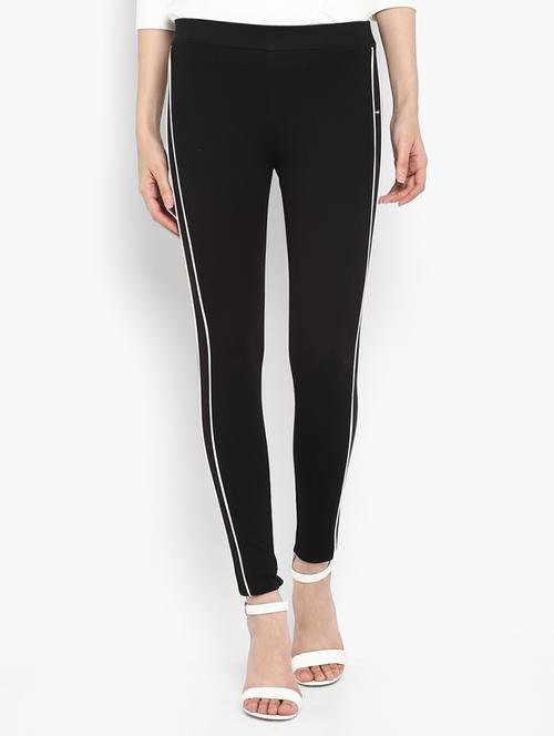contrasting side striped jeggings - 15858321 - Very Small Image - 1