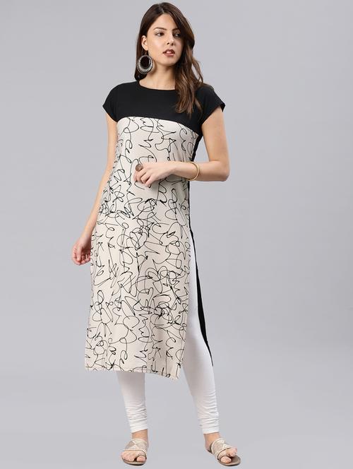 straight printed kurta - 15858918 - Very Small Image - 1