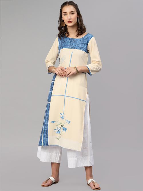straight printed kurta - 15858936 - Very Small Image - 1
