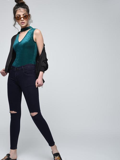 knee slash skinny jeans - 15859271 - Very Small Image - 1