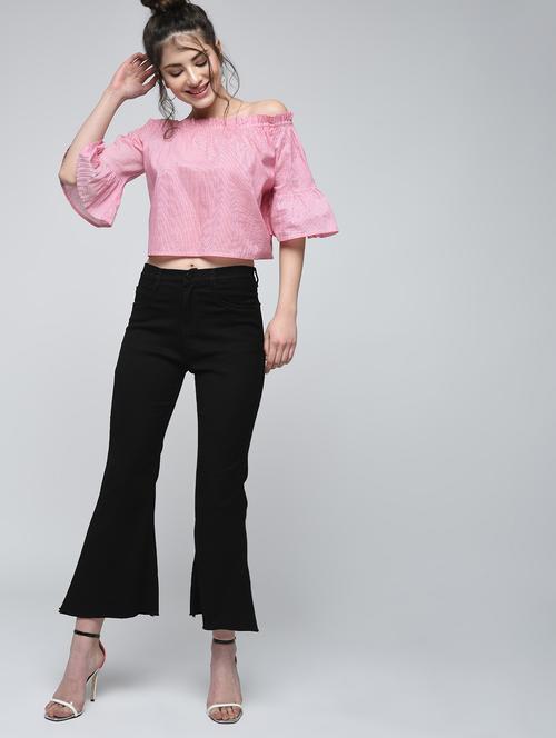 high waist boot cut jeans - 15859328 - Very Small Image - 1