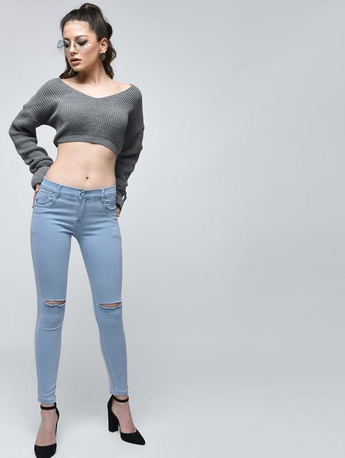 distressed skinny jeans - 15859333 - Very Small Image - 1