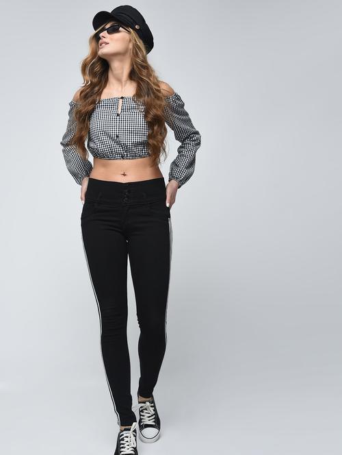 button-up side taping jeans - 15859343 - Very Small Image - 1