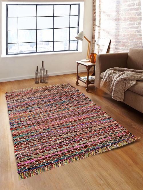 romee geometric cotton dhurrie - 48"x72" - 15860347 - Very Small Image - 1