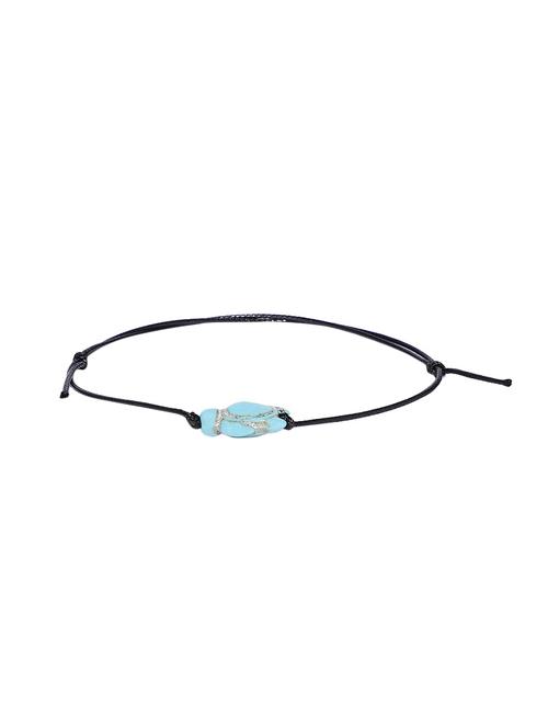 black silver plated anklets and payal - 15860379 - Very Small Image - 1