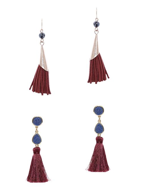 red gold plated combo's. earring - 15860398 - Very Small Image - 1