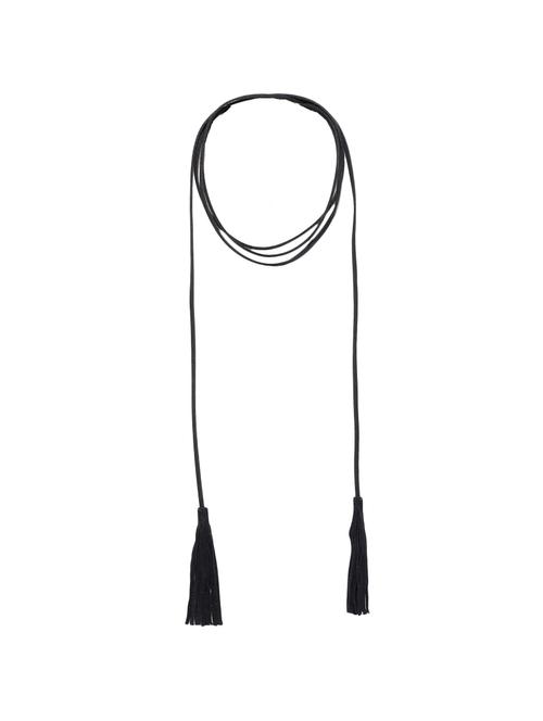 black silver plated long necklace - 15860460 - Very Small Image - 1