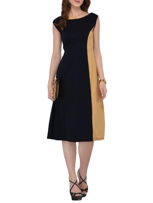color block a-line dress - 15861553 - Very Small Image - 1