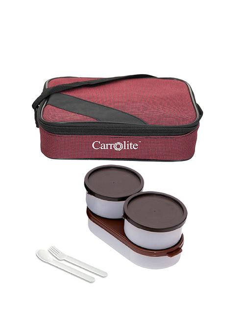 metro cherry brown dabbi lunchbox plastic - 15861693 - Very Small Image - 1