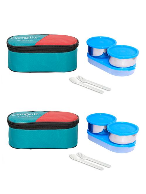 combo summer cool 3 in 1 green lunchbox - 15861940 - Very Small Image - 1