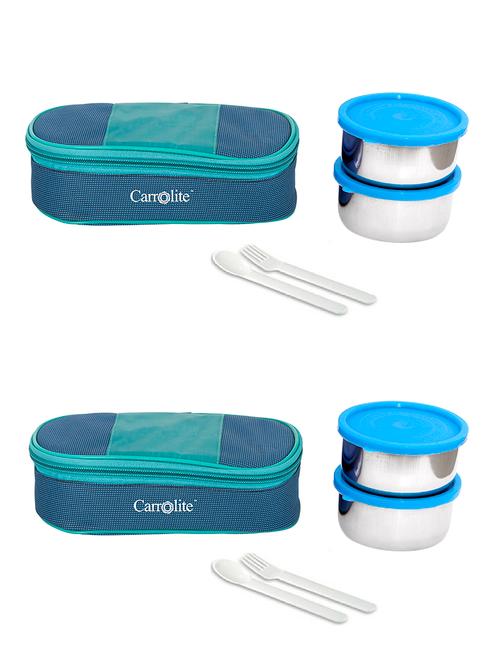 combo summer cool royale blue and green lunchbox - 15861950 - Very Small Image - 1