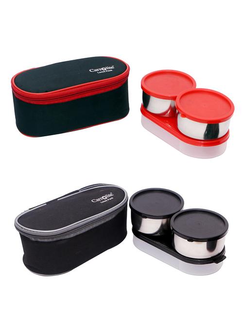 combo black rose 3 in 1 black-red+midnight 3in1 lunchbox - 15861966 - Very Small Image - 1