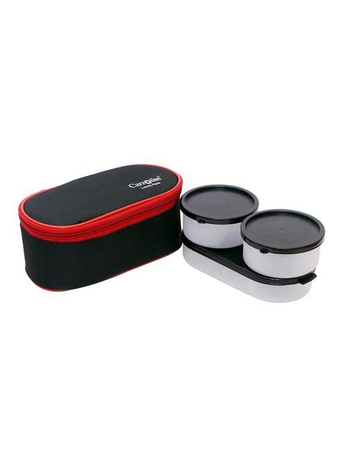 carrolite black rose 3 in 1 black-red plastic lunchbox - 15861968 - Very Small Image - 1