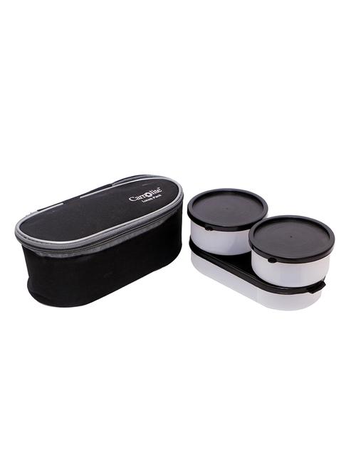 carrolite midnight 3 in 1 black-grey plastic lunchbox - 15861969 - Very Small Image - 1
