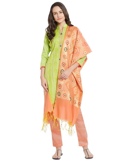 embroidered unstitched pant suit - 15862029 - Very Small Image - 1