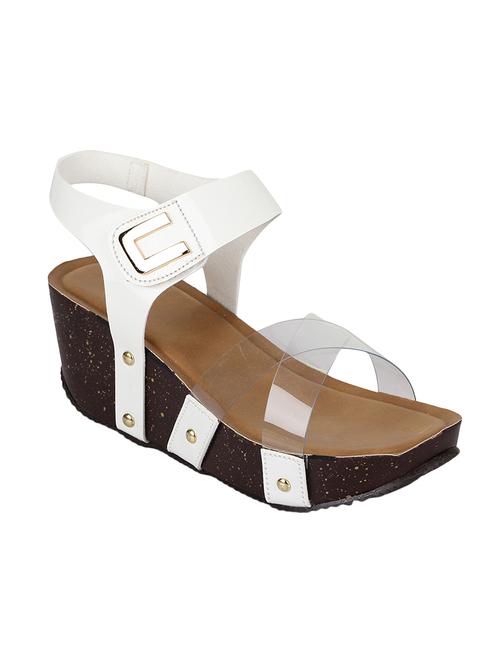 white back strap wedges - 15862462 - Very Small Image - 1