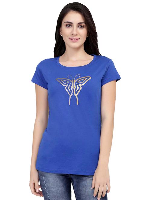 foil print short sleeved tee - 15862923 - Very Small Image - 1