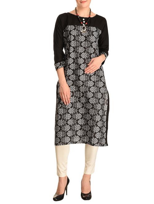 straight printed kurta - 15863380 - Very Small Image - 1