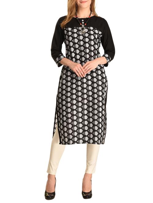 straight printed kurta - 15863383 - Very Small Image - 1