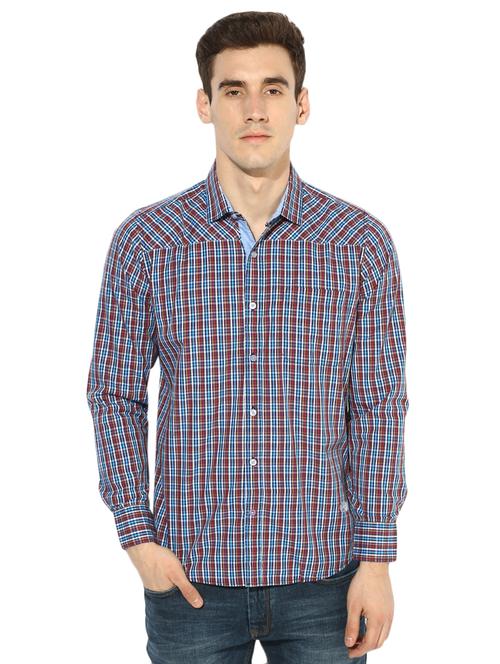 multi colored checkered casual shirt - 15864189 - Very Small Image - 1