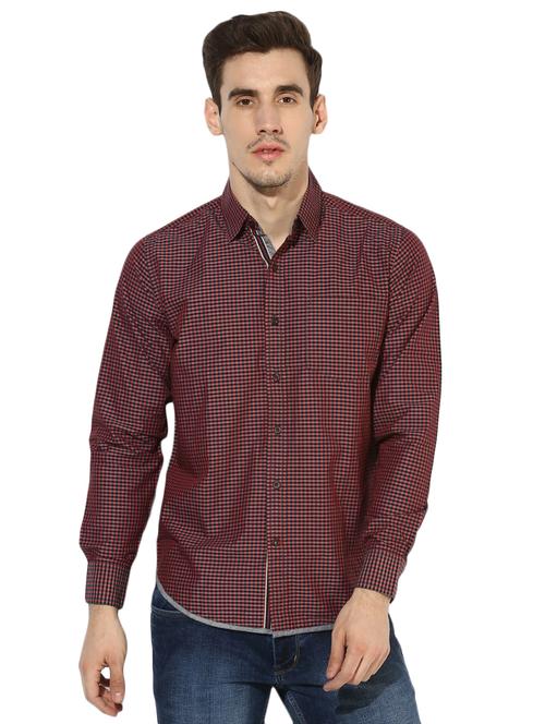 red checkered casual shirt - 15864217 - Very Small Image - 1