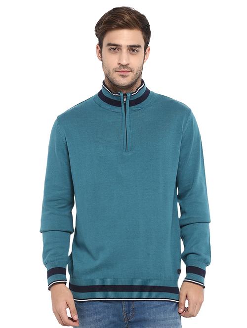 blue cotton pullover - 15864244 - Very Small Image - 1