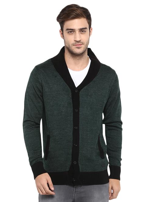 green acrylic cardigan - 15864247 - Very Small Image - 1