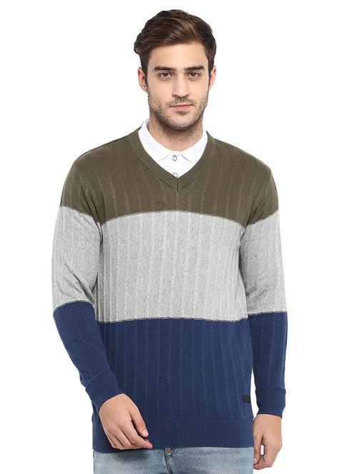 multi colored cotton pullover - 15864249 - Very Small Image - 1
