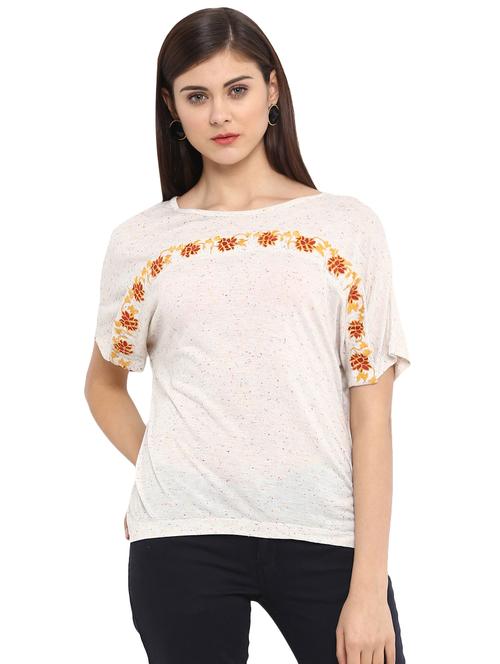 dolman sleeved embroidered top - 15864277 - Very Small Image - 1