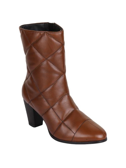 tan calf zipper boots - 15864643 - Very Small Image - 1