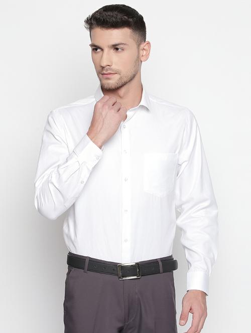 white cotton formal shirt - 15864870 - Very Small Image - 1