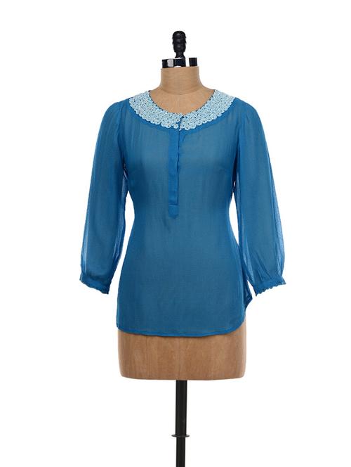blue beaded top - 15865 - Very Small Image - 1