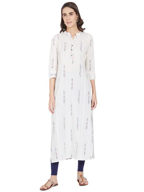 ikat print straight kurta - 15867725 - Very Small Image - 1