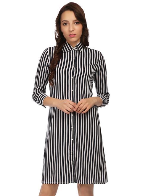candy striped shirt dress - 15867976 - Very Small Image - 1