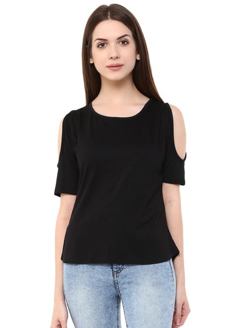 cold shoulder asymmetric top - 15867982 - Very Small Image - 1