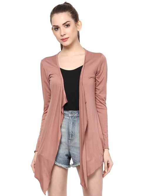 long sleeved asymmetric shrug - 15868023 - Very Small Image - 1