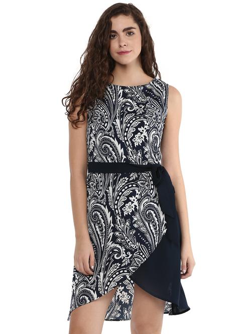 tie up waist asymmetric dress - 15868076 - Very Small Image - 1