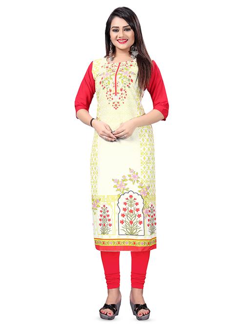 digital print straight kurta - 15868100 - Very Small Image - 1