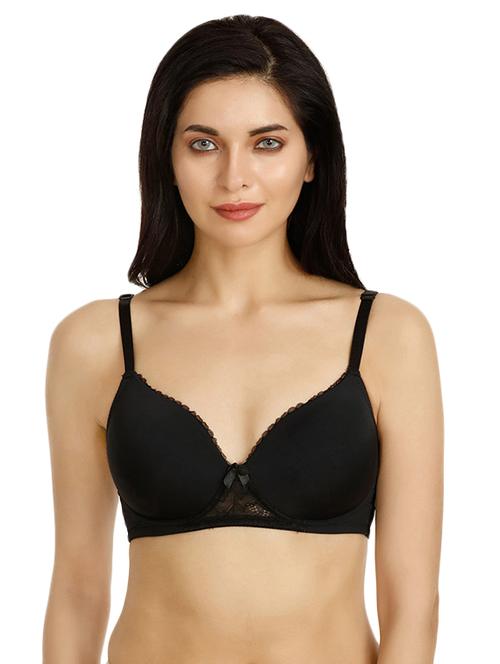 lace trim t-shirt bra - 15868373 - Very Small Image - 1
