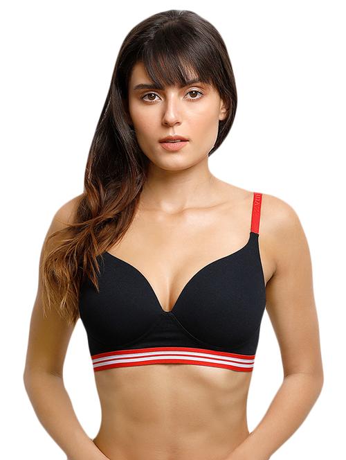 contrast strap t-shirt bra - 15868376 - Very Small Image - 1