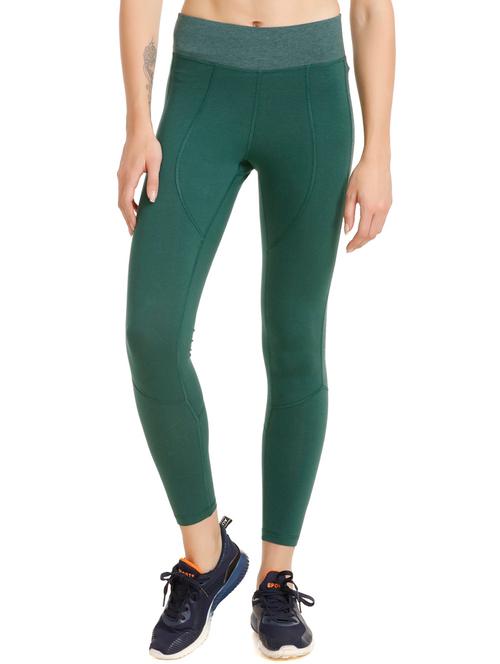 high rise melange paneled legging - 15868552 - Very Small Image - 1