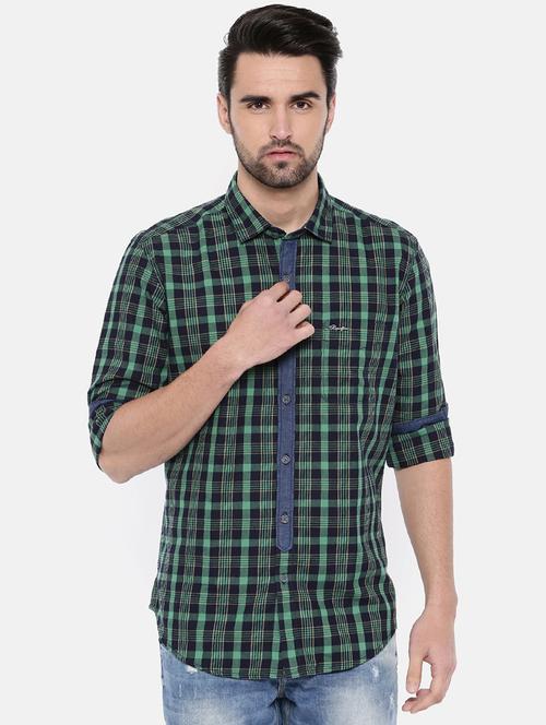 green checkered casual shirt - 15869376 - Very Small Image - 1