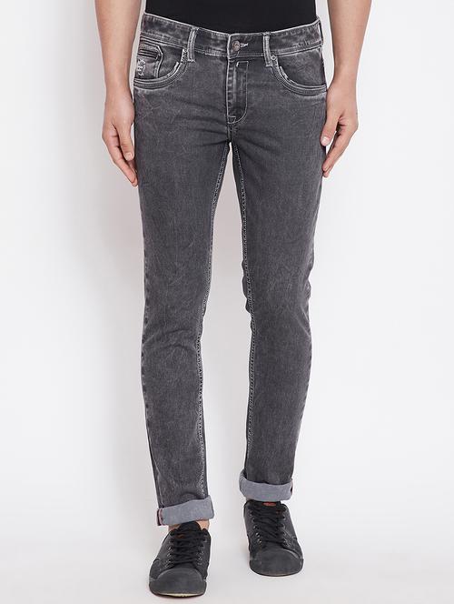 grey denim plain jeans - 15870298 - Very Small Image - 1