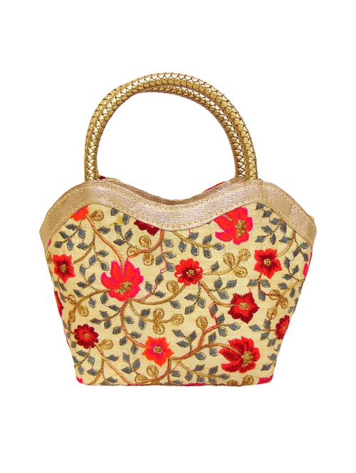gold silk handbag - 15870493 - Very Small Image - 1