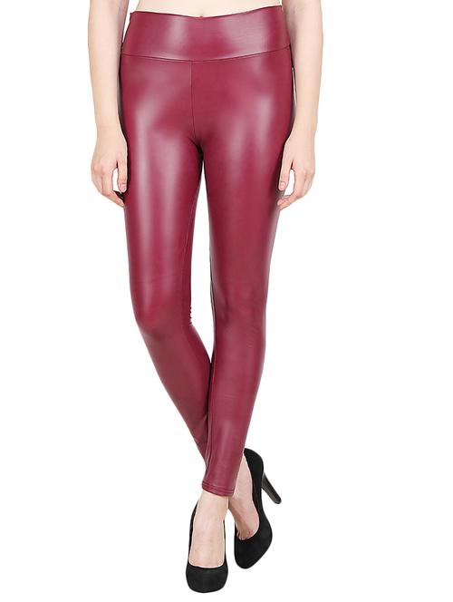 high rise leatherette legging - 15870670 - Very Small Image - 1